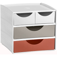 CEP Mini-Schubladenbox MyCube Terra Nova, 4 Schübe,...