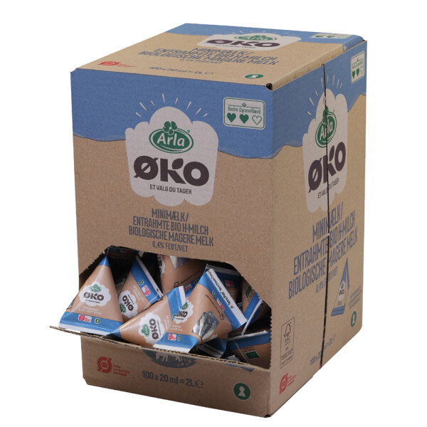 Arla BIO Milch-Portion 0,4% Fett, im Displaykarton