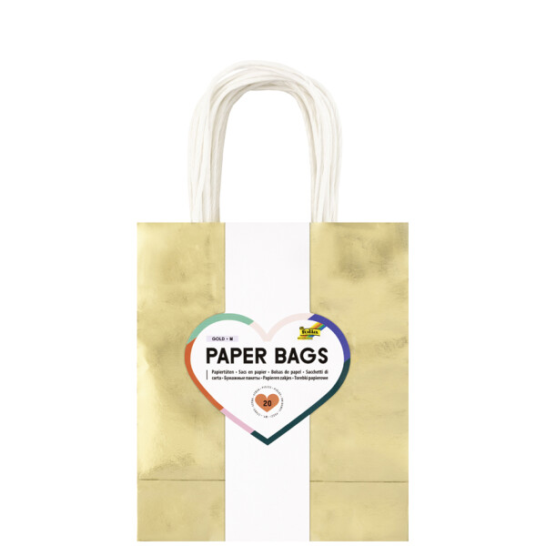 folia Papier-Tragetaschen IRISIEREND GLÄNZEND, Größe: S
