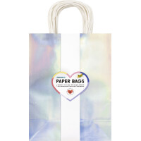 folia Papier-Tragetaschen IRISIEREND GLÄNZEND,...