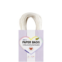 folia Papier-Tragetaschen PASTELL, Größe: M, farbig sortiert