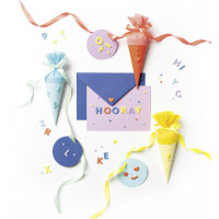 folia Moosgummi Glitter-Sticker LETTERS