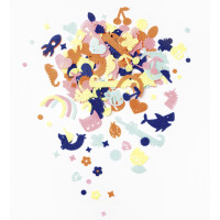 folia Filz-Streudeko "Happy Shapes", 170 Teile