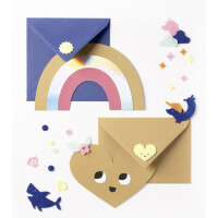 folia Filz-Streudeko "Happy Shapes", 170 Teile