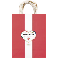folia Papier-Tragetaschen CLASSIC, Größe: S, farbig sortiert