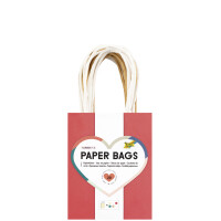 folia Papier-Tragetaschen CLASSIC, Größe: L, farbig sortiert