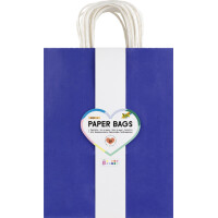 folia Papier-Tragetaschen BASIC, Größe: S, farbig sortiert