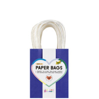 folia Papier-Tragetaschen BASIC, Größe: L, farbig sortiert