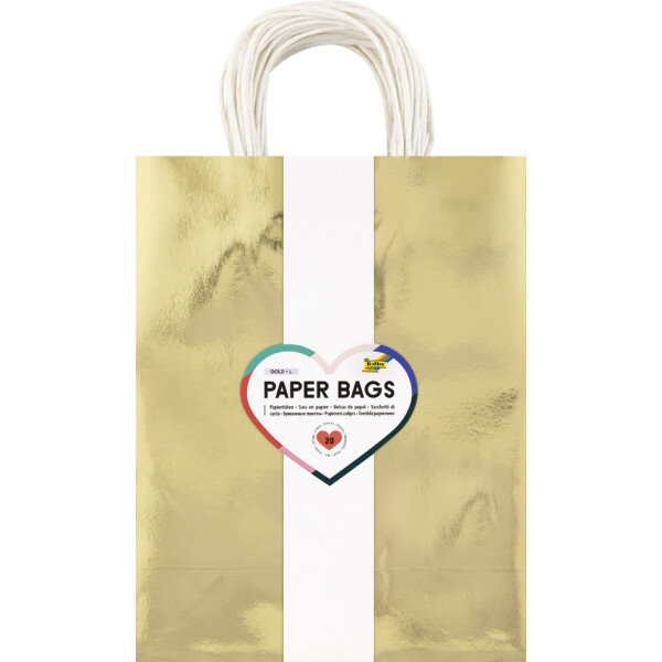 folia Papier-Tragetaschen IRISIEREND GLÄNZEND, Größe: S