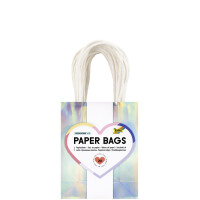 folia Papier-Tragetaschen IRISIEREND GLÄNZEND,...