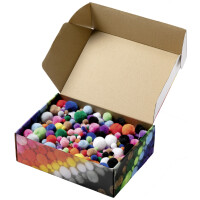 folia Pompons-Mix Bunt Jumbobox, 200 g, sortiert