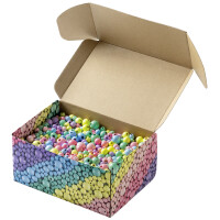 folia Holzperlen-Mix PASTEL Jumbobox, 1 kg