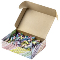 folia Holzklammern-Mix PASTEL Jumbobox, 500 g