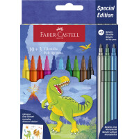 FABER-CASTELL Fasermaler Dino, 18+6 Kartonetui