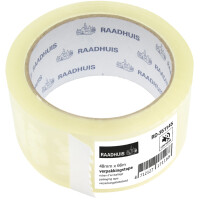 RAADHUIS Verpackungsklebeband, 48 mm x 66 m, PP, transparent