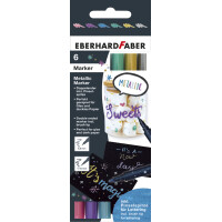 EBERHARD FABER Pigmentmarker Metallic Duo, 6er Kartonetui