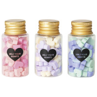 folia Siegelwachs-Perlen PASTEL, 3 Dosen, farbig sortiert