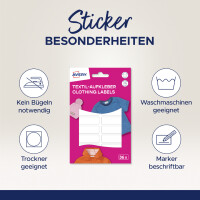 AVERY Textil-Etiketten, 13 x 45 mm, weiß