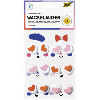 folia Wackelaugen HEARTS, Größe M, selbstklebend