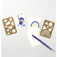 folia Spielkarten BLANKO, 65 x 100 mm, weiß