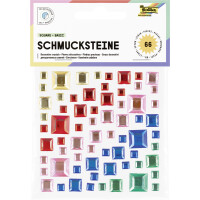 folia Schmucksteine SQUARE BASIC, selbstklebend