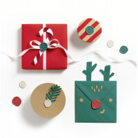 folia Siegel-Sticker CHRISTMAS, Größen und...