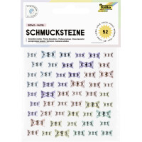 folia Schmucksteine BOWS IRIDESCENT, selbstklebend