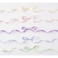 folia Satinbänder-Set PASTELL, farbig sortiert