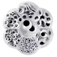 folia Wackelaugen BIG BOX MIX, selbstklebend