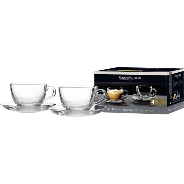 Ritzenhoff &amp; Breker Cappuccino-Set BARISTA, 4-teilig