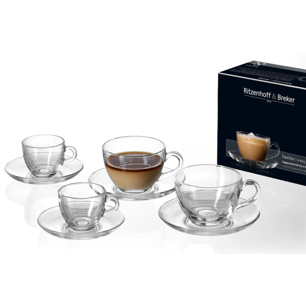 Ritzenhoff &amp; Breker Cappuccino-Set BARISTA, 4-teilig