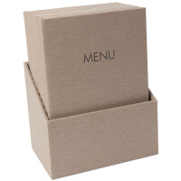 sigel Speisekarten-Mappe MENU, DIN A4, schwarz, 10er Box