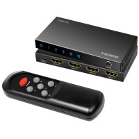 LogiLink 4K 60Hz HDMI Switch, 3-fach, schwarz