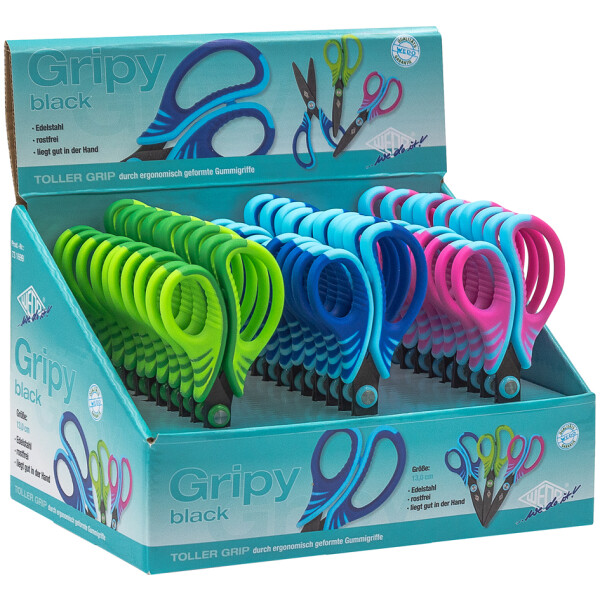 WEDO Bastelschere Gripy, rund, Länge: 130 mm, 30er Display