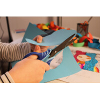 WEDO Bastelschere Gripy black, spitz, Länge: 130 mm,...