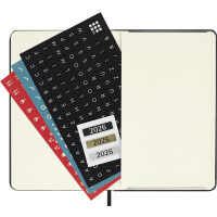MOLESKINE Taschenkalender 2026, Wochen, P A6, Hardc.,schwarz
