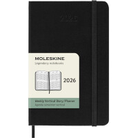 MOLESKINE Taschenkalender 2026, Wochen, P A6, schwarz