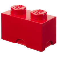LEGO Aufbewahrungsstein STORAGE BRICK 2, 2,6 Liter, rot