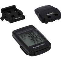 FISCHER Fahrrad-Computer Funk Solar FitPlus, 27 Funktionen