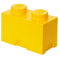 LEGO Aufbewahrungsstein STORAGE BRICK 2, 2,6 Liter, gelb