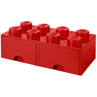 LEGO Schubladenbox STORAGE BRICK DRAWER 8, 2 Schübe, schwarz