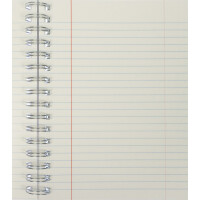 kangaro Spiralbuch 4in1, DIN A5, 100 Blatt, liniert, rot