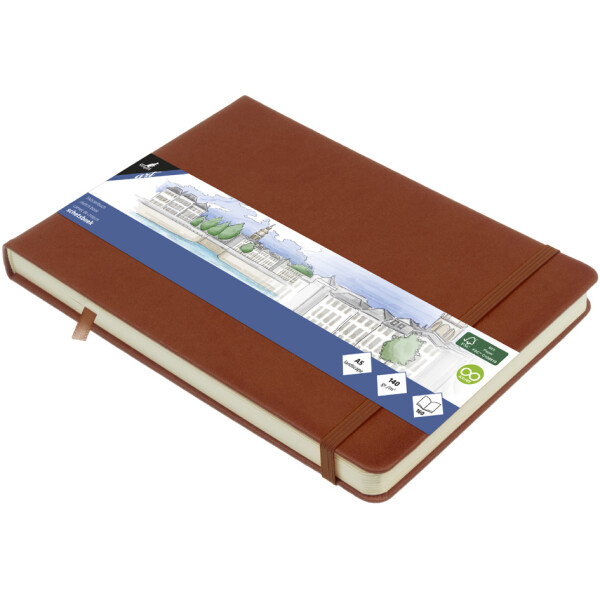 kangaro Skizzenbuch, 80 Blatt, DIN A5 quer, taupe
