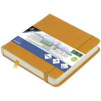 kangaro Skizzenbuch, 80 Blatt, 120 x 120 mm, ockergelb