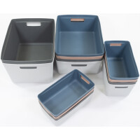 kangaro Aufbewahrungsbox, PP, 5 Liter, grau