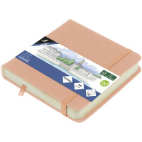 kangaro Skizzenbuch, 80 Blatt, 120 x 120 mm, altrosa