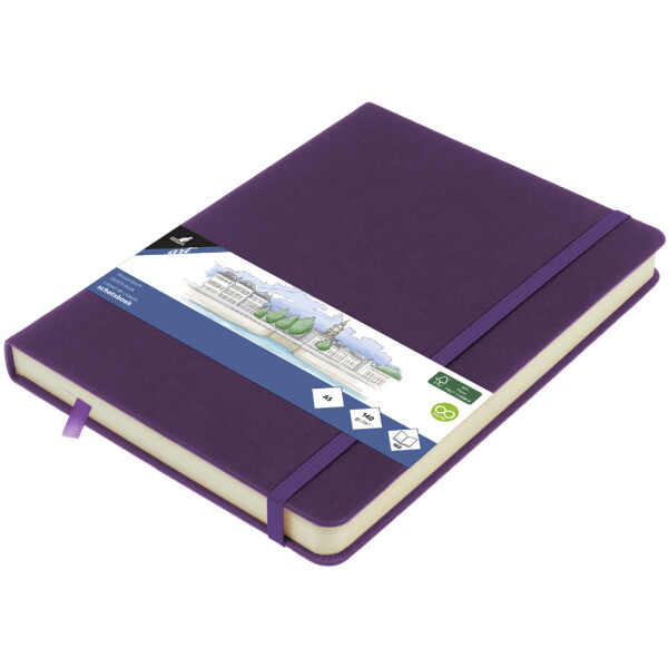 kangaro Skizzenbuch, 80 Blatt, DIN A6, purple heart