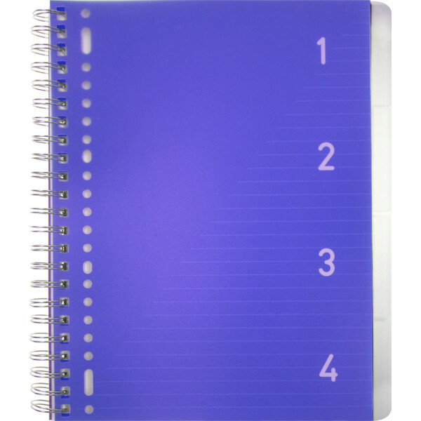 kangaro Collegeblock 4in1, DIN A4, 100 Blatt, liniert, rot