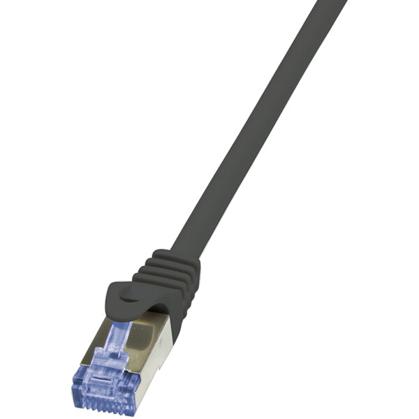 LogiLink Patchkabel, Kat. 6A, S FTP, 0,25 m, schwarz