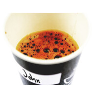 kangaro Papp-Trinkbecher Eco, 0,18 l, schwarz weiß